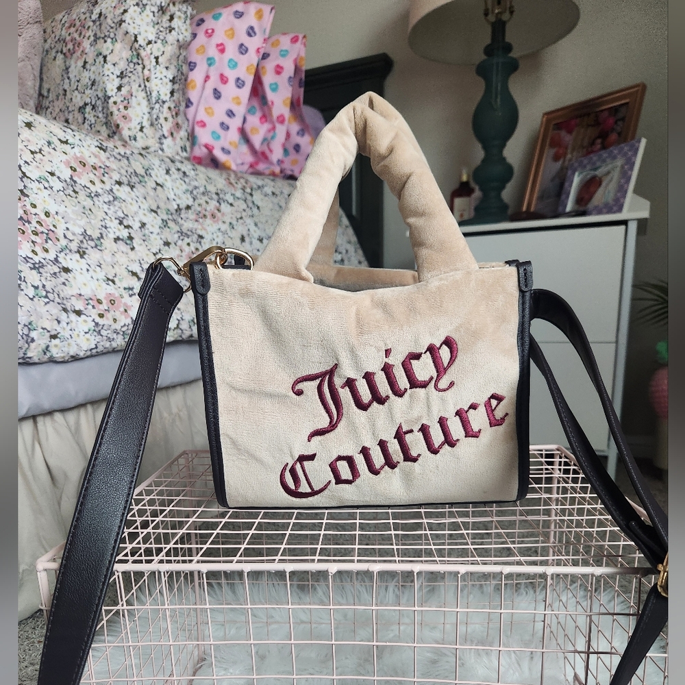 Juicy Couture Beige and Brown Women's Tote Bag